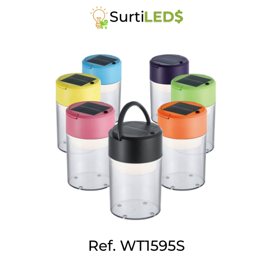 [SKU509150] Rechargeable Portable Solar LED Lamp – Ref WT1595S