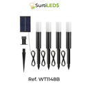 Set de Estacas Solares LED para Jardín – Ref WT1148B