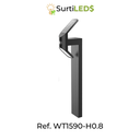 Lámpara Solar  LED de pedestal con Sensor de Movimiento Exterior – Ref WT1590-H0.8