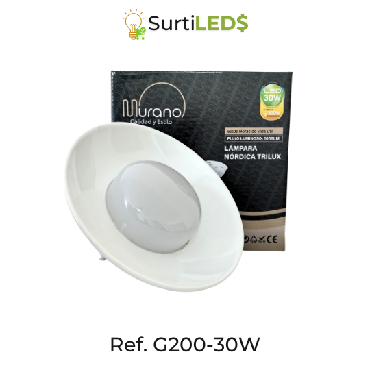 [SKU107260] 30W LED Lamp, 6500K White Light – Ref G200-30W