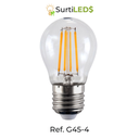 Bombillo LED Globo G45 E27 4W Luz Cálida 2700K – Ref G45-4
