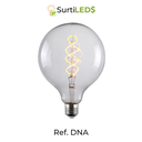 Bombillo LED Decorativo DNA 3.5W Claro-Ambar y Ahumado 2000K – Ref DNA