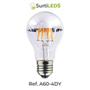 LED Bulb A60 E27 6W Half Gold  or Half golden – Ref A60-4DY