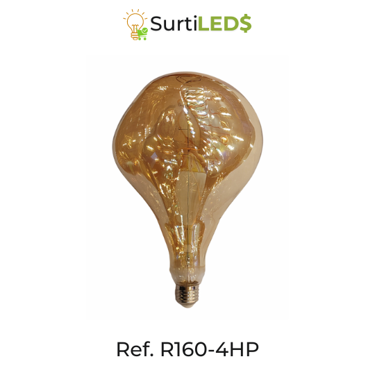 [SKU802250] Globe LED Bulb R160 E27 4W Amber – Ref R160-4HP